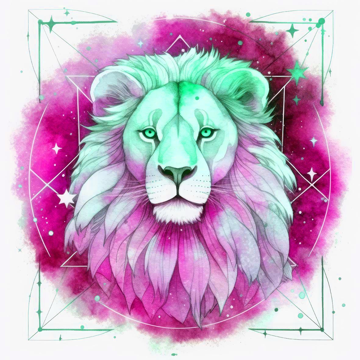 Το ζώδιο του Λέοντος σε σκίτσο