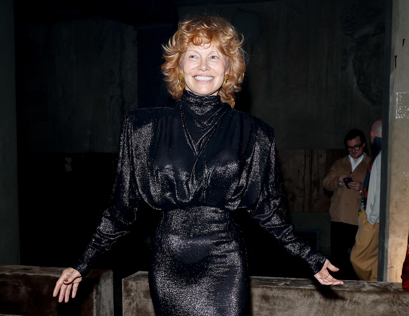 H Pamela Anderson στην επίδειξη μόδας Mugler στο πλαίσιο της Εβδομάδας Μόδας του Παρισιού Άνοιξη/Καλοκαίρι 2026 στις 2 Οκτωβρίου 2025 στο Παρίσι.