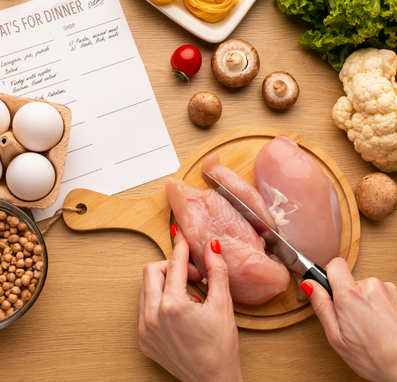 Μαγειρεύοντας κοτόπουλο