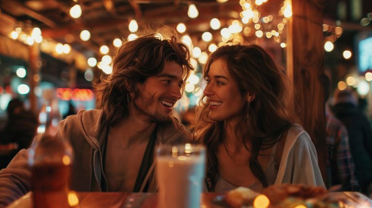 Ζευγάρι φλερτάρει