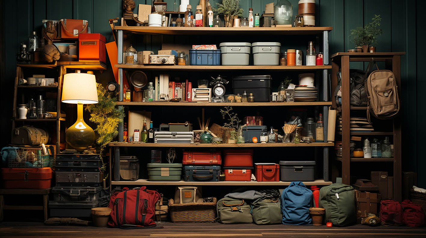 ξεκαθάρισμα σε γκαράζ σε αποθήκη