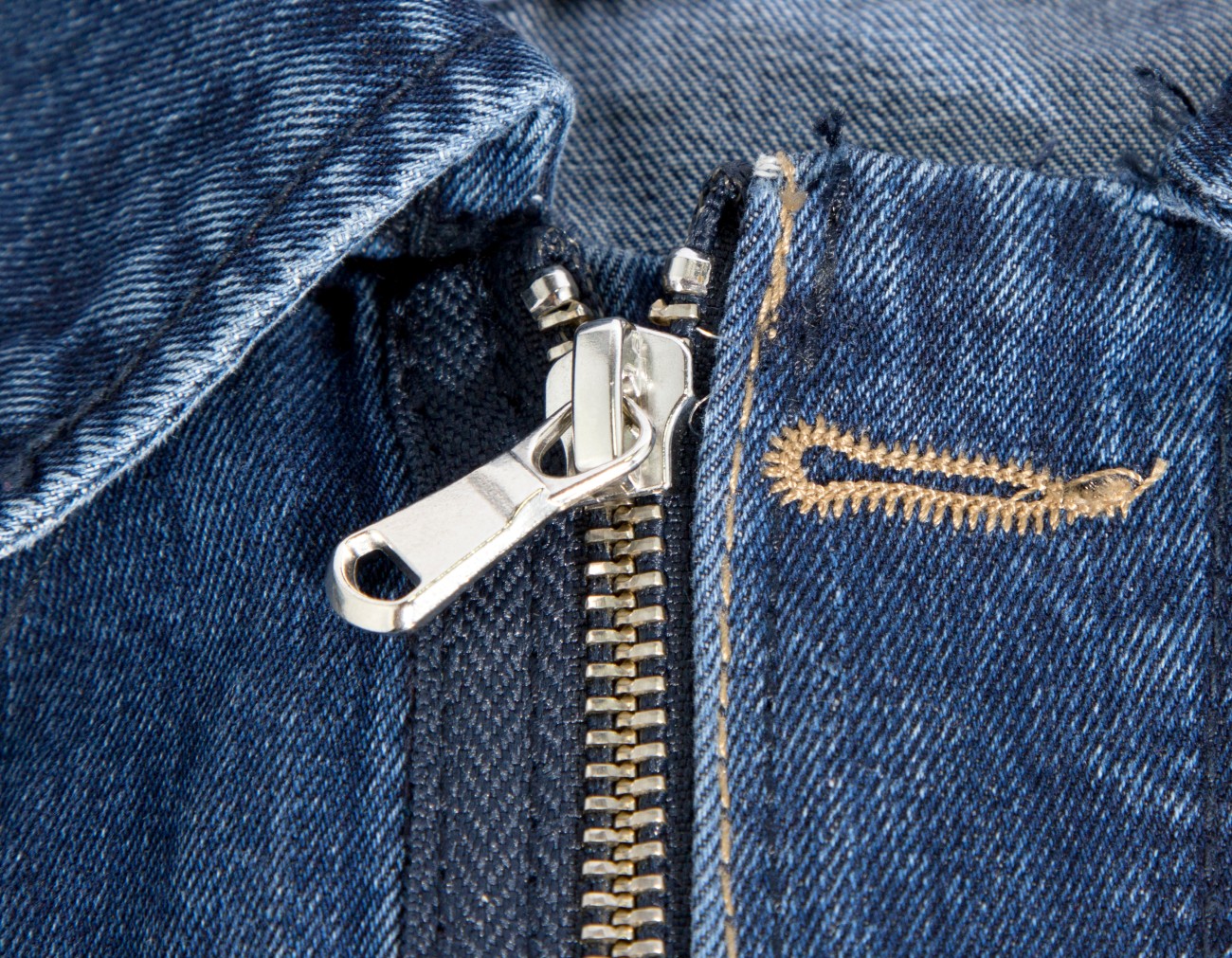 Φερμουάρ σε τζιν τζάκετ