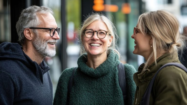 Φίλοι χαίρονται ο ένας την παρέα του άλλου