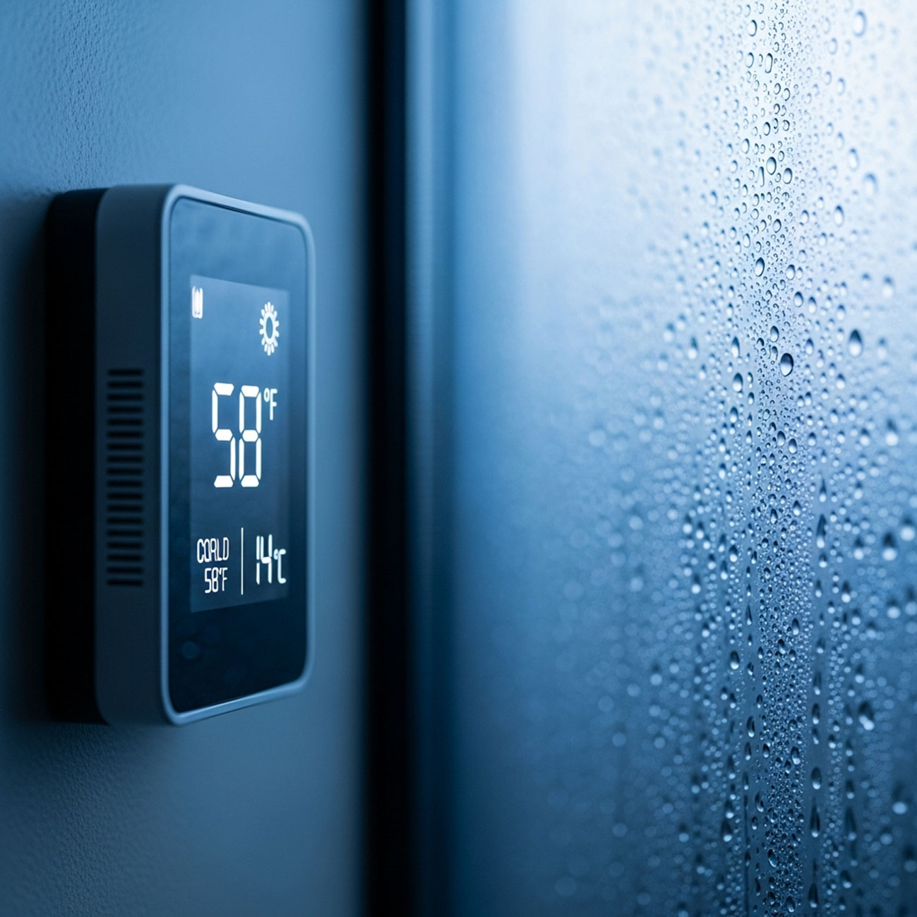 Θερμοστάτης σε τοίχο