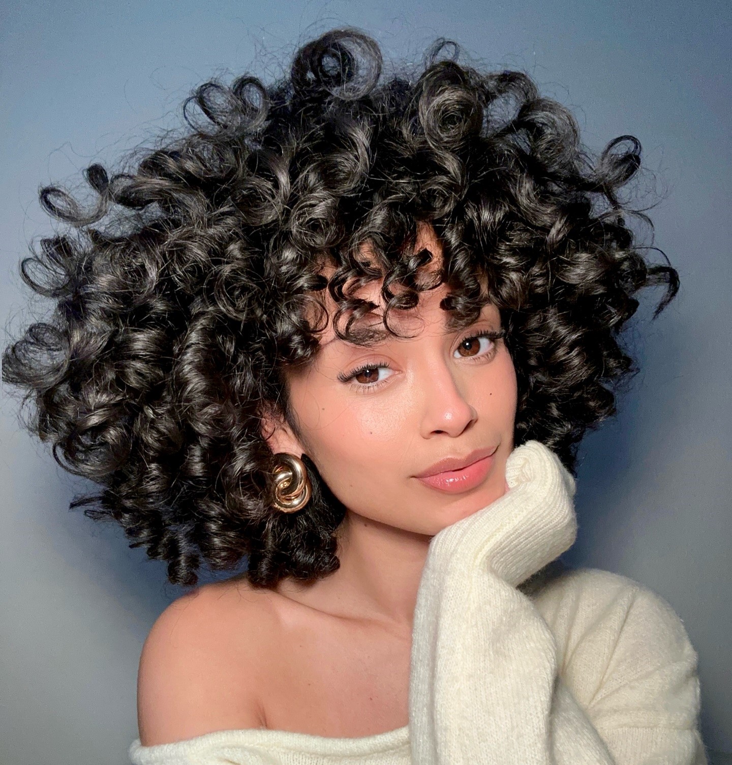 Στρογγυλό καρέ με μπούκλες