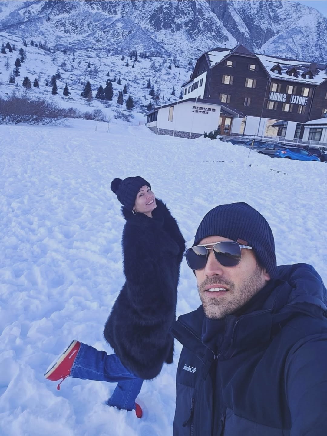 Η Μαρία Κορινθίου και ο φίλος της Καραθανάσης στους Δολομίτες