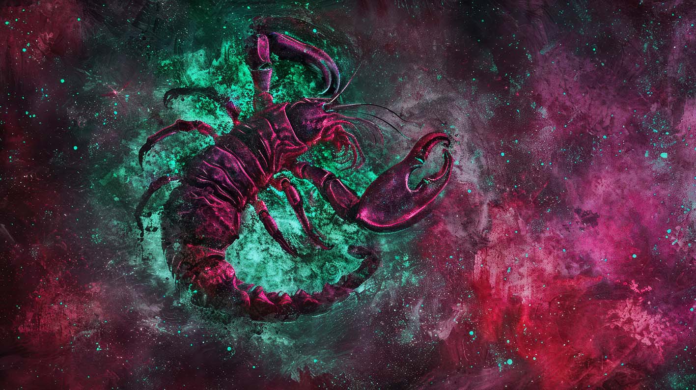 Το ζώδιο του Σκορπιού σε σχέδιο