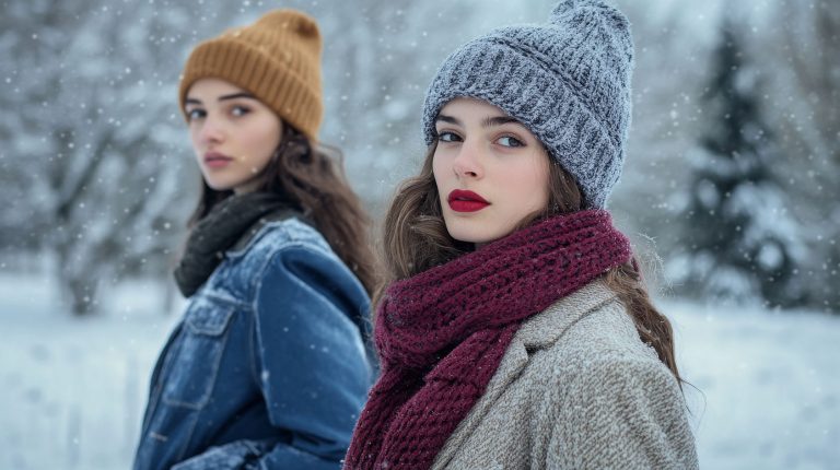 Φίλες στα χιόνια σοβαρές
