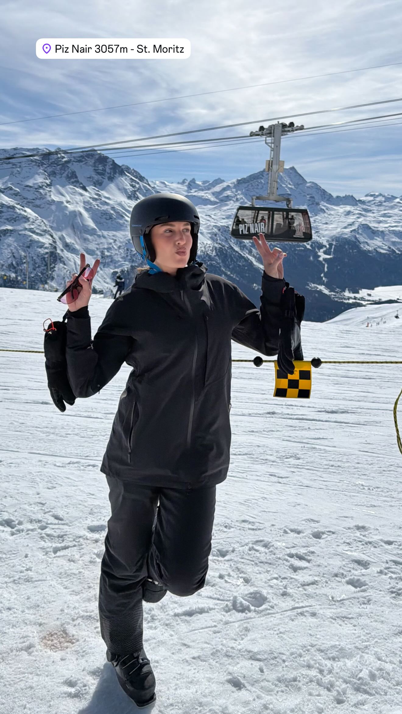 Η Κατερίνα Δαλάκα για σκι στο Σεν Μόριτζ