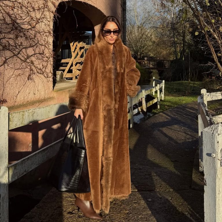 Faux fur coat