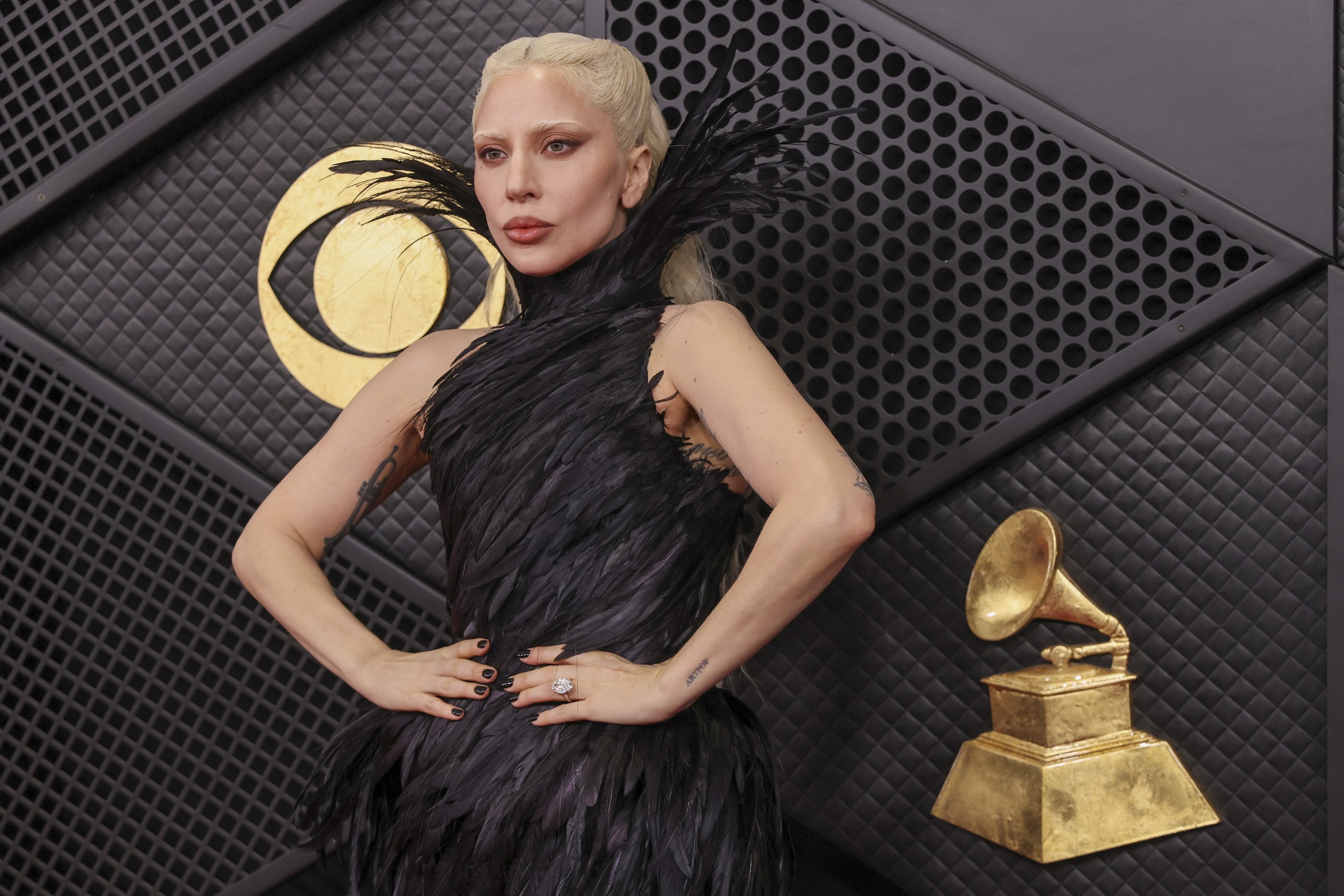H Lady Gaga στο κόκκινο χαλί των 68ων Grammy Awards στο Crypto.com Arena του Los Angeles, 1 Φεβρουαρίου 2026
