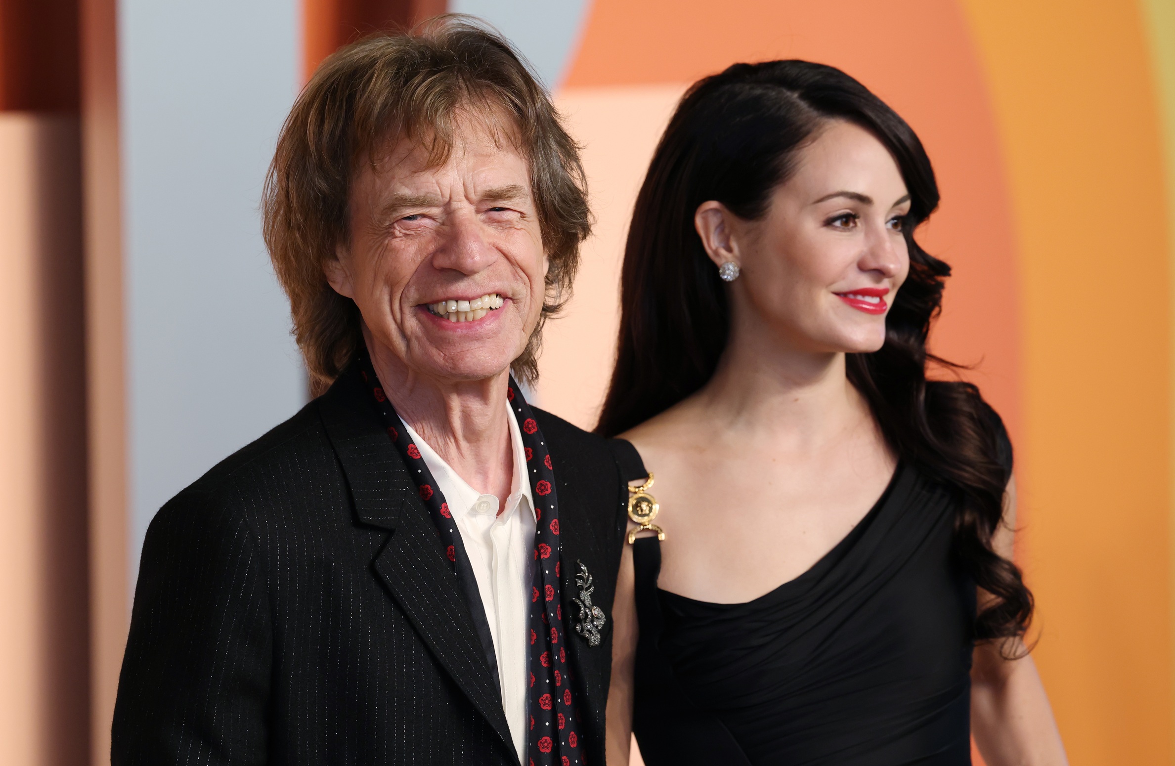 O Mick Jagger και η Melanie Hamrick στο 2025 Vanity Fair Oscar Party, 2 Μαρτίου 2025