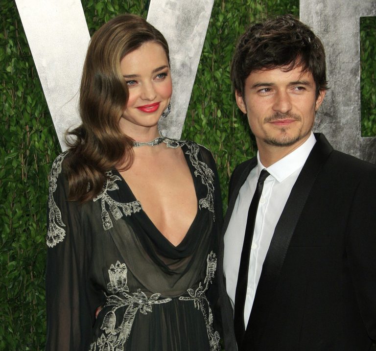 O Orlando Bloom με τη σύζυγό του, Miranda Kerr για το πάρτι του Vanity Fair μετά τα Όσκαρ, 24 Φεβρουαρίου 2013