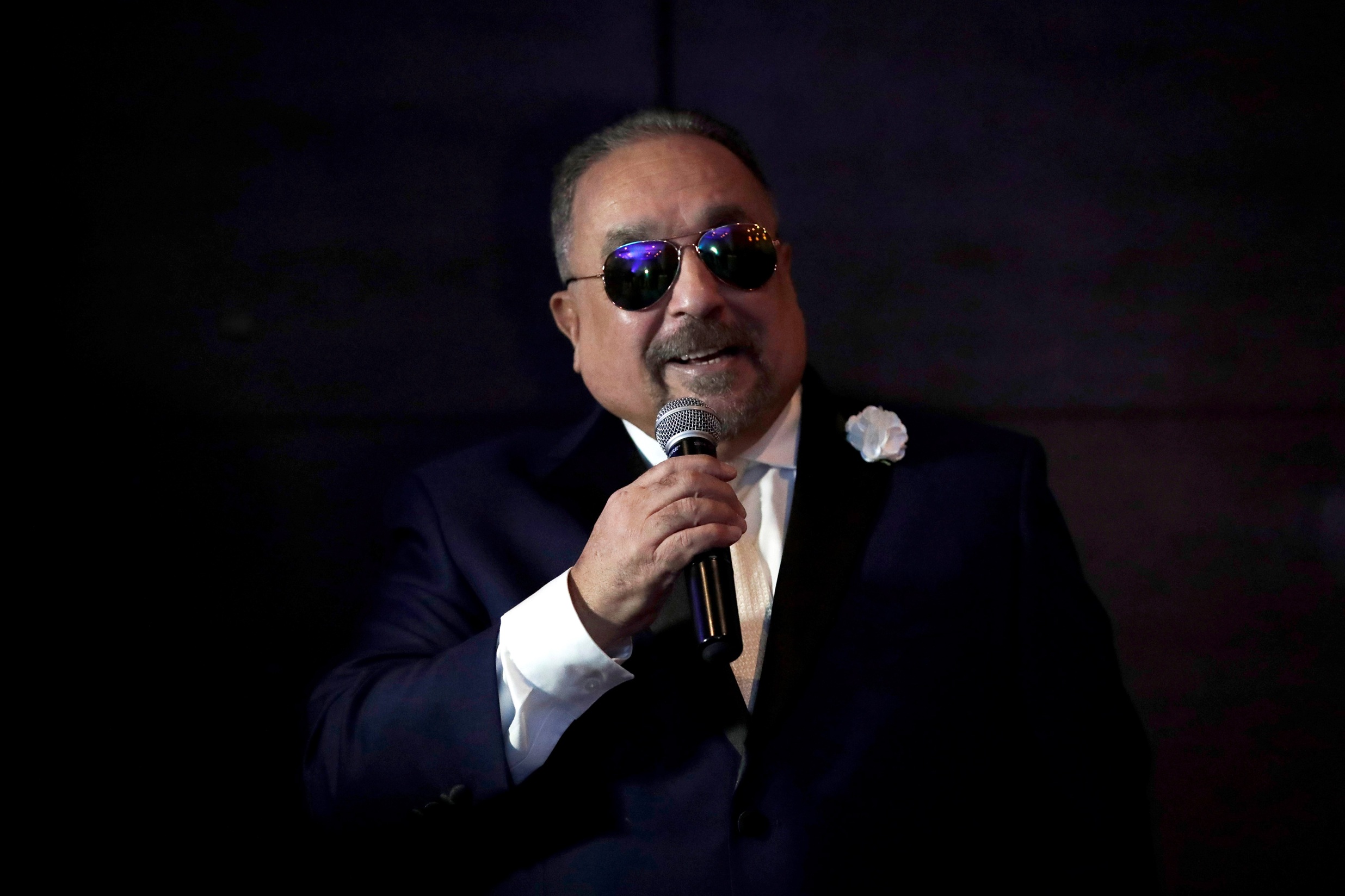 O Willie Colon σε συνέντευξη Τύπου σε ξενοδοχείου στον Παναμά, στις 4 Δεκεμβρίου 2019