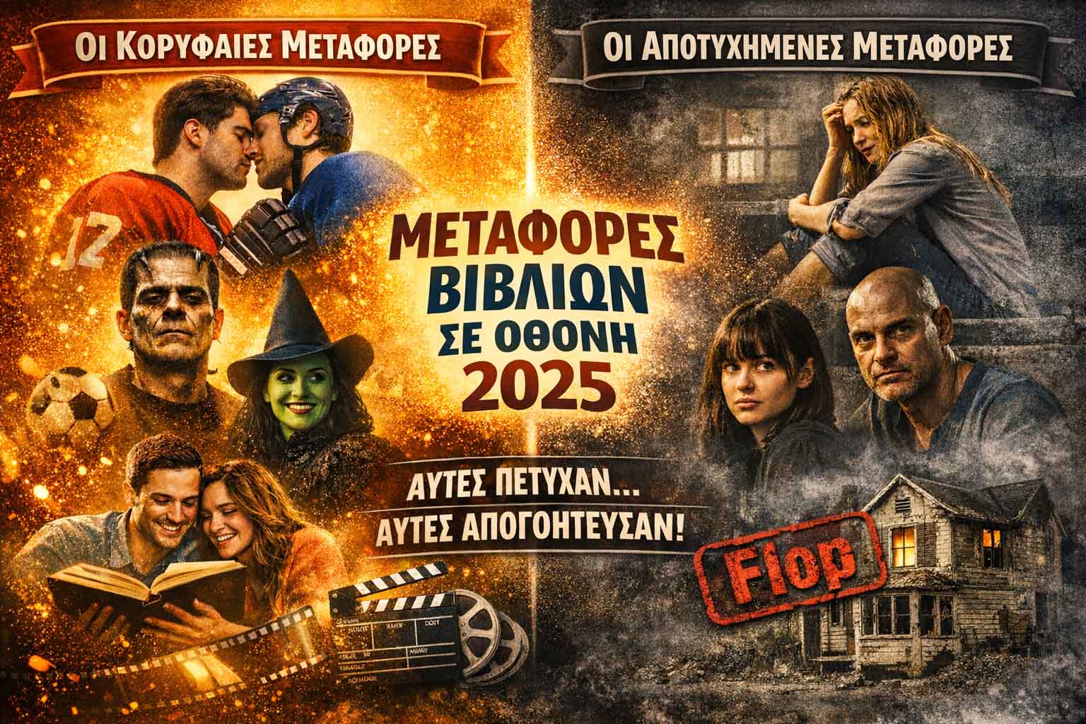 Oι πετυχημένες και αποτυχημένες μεταφορές βιβλίων σε οθόνη για το 2025.