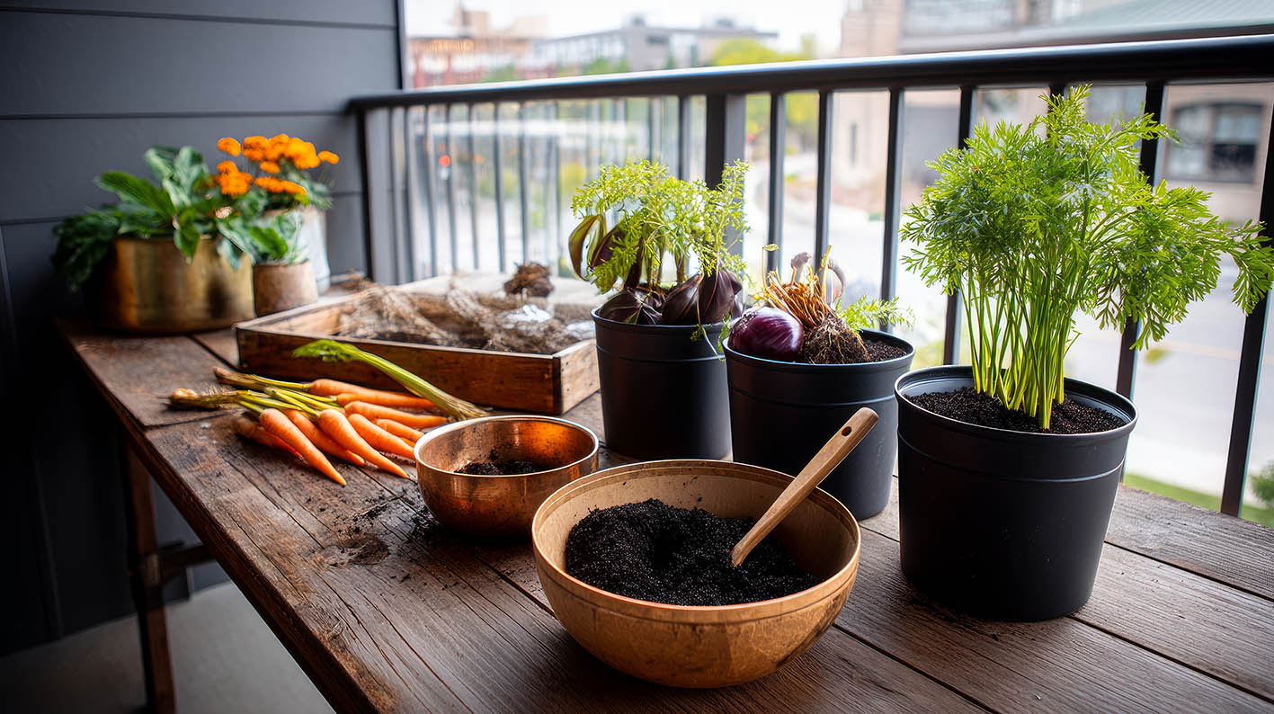 γλάστρες και χώμα έτοιμες για περιποίηση