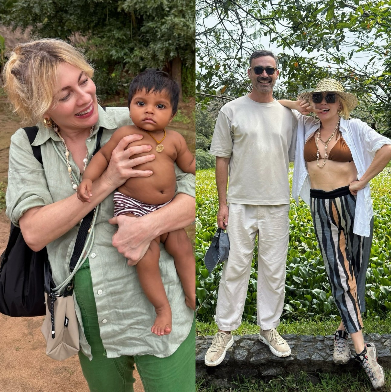 Σμαράγδα Καρύδη και Γιώργος Καπουτζίδης στη Σρι Λάνκα