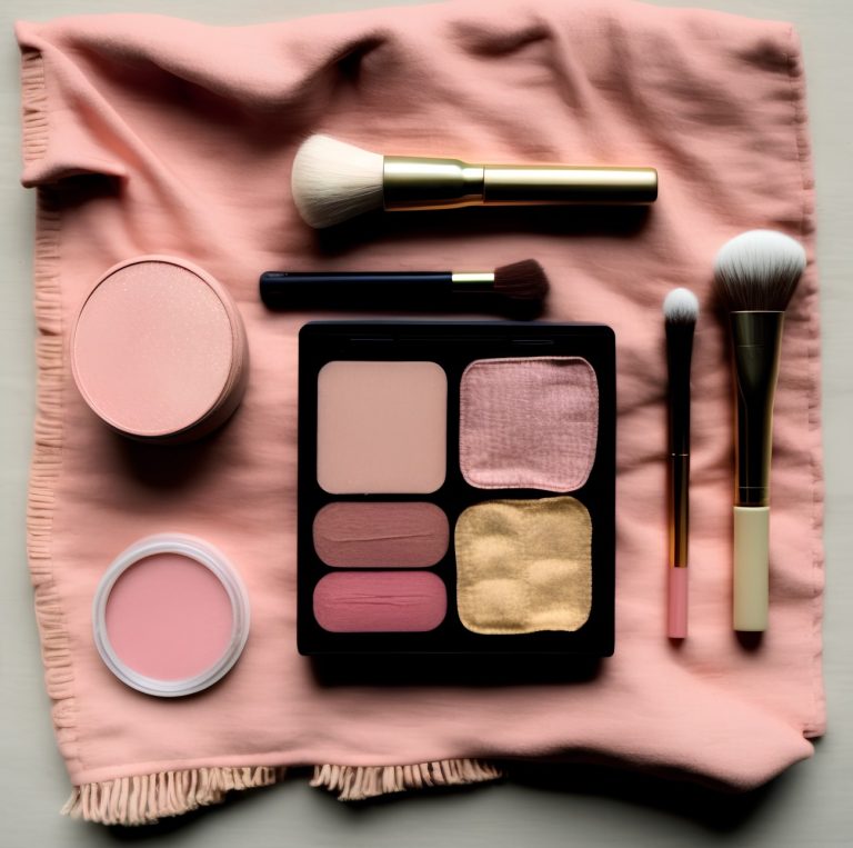 καλλυντικά και πινέλα μακιγιάζ
