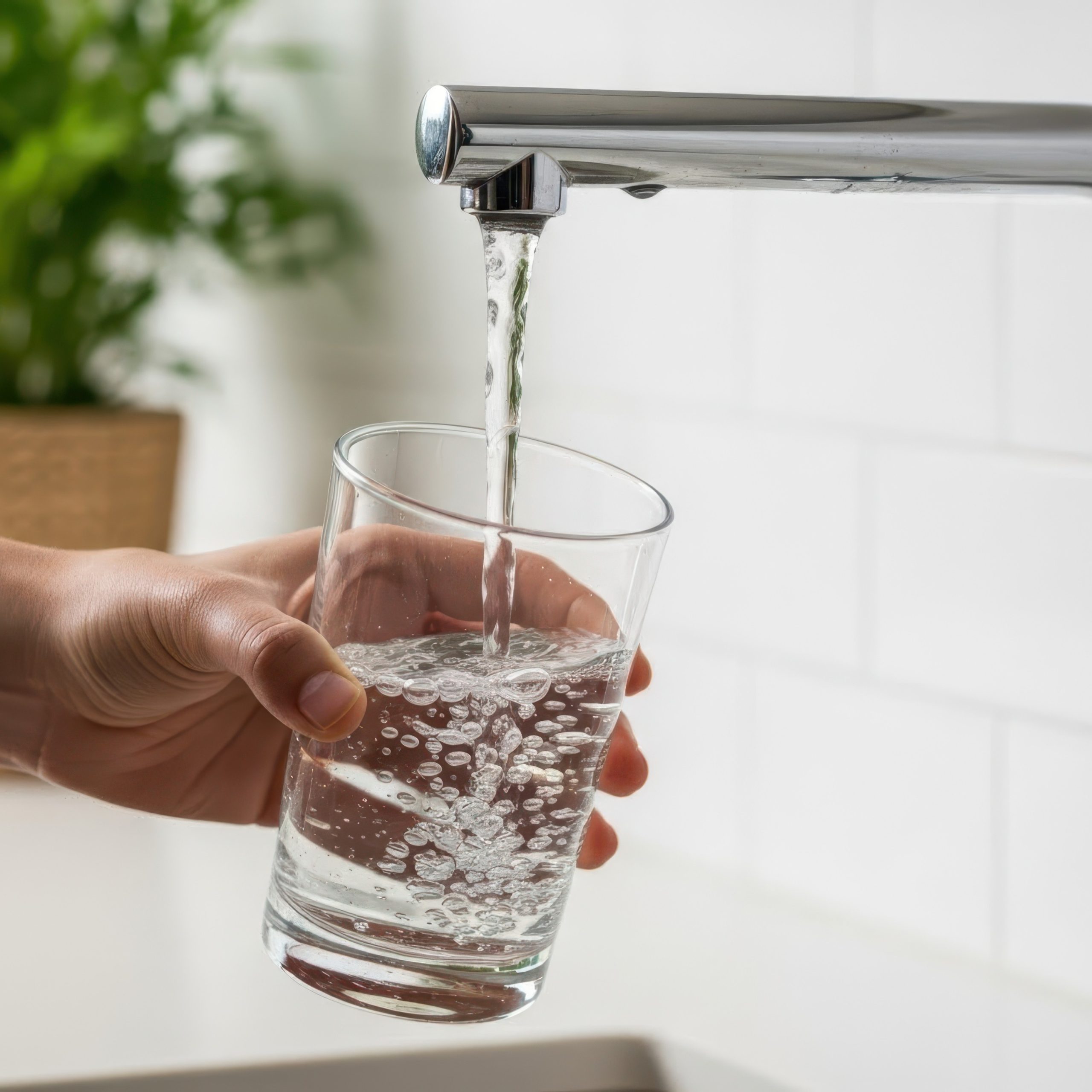 Νερό βρύσης σε ποτήρι