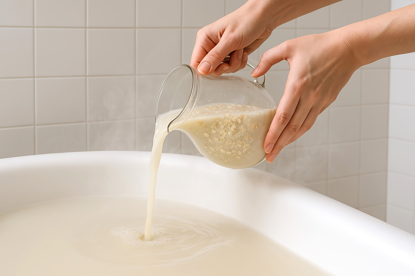 Μπάνιο βρώμης-Ομορφιά - Λουτρό βρώμης βοηθά για να έχουμε απαλό δέρμα