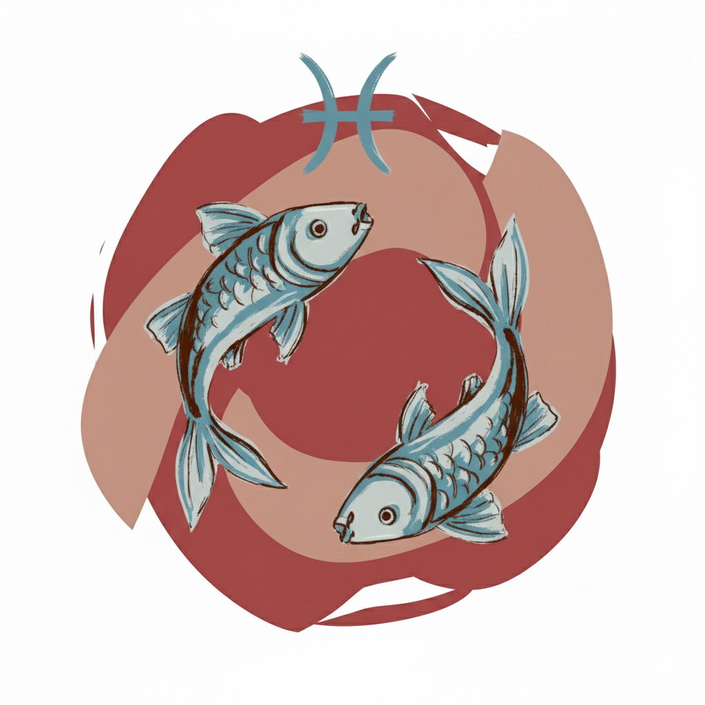 Το ζώδιο των Ιχθύων σε σκίτσο