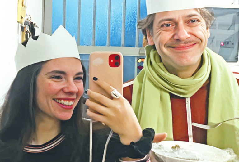 Ο Ορέστης Τζιόβας και η σύντροφός του Ηρώ Γκουλίτου