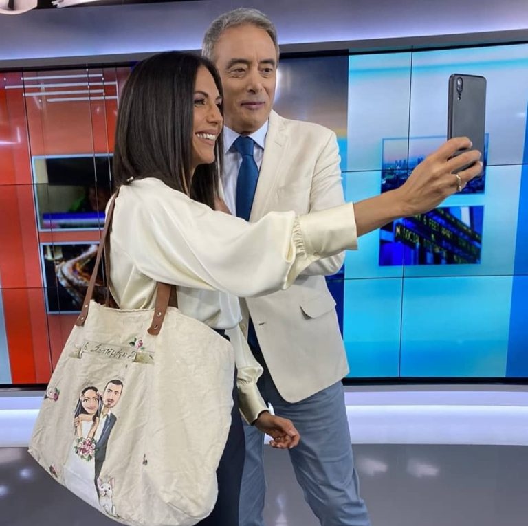 Ιορδάνης Χασαπόπουλος και Ανθή Βούλγαρη βγάζουν selfie