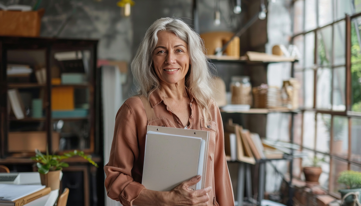 Γυναίκα μέσης ηλικίας.
