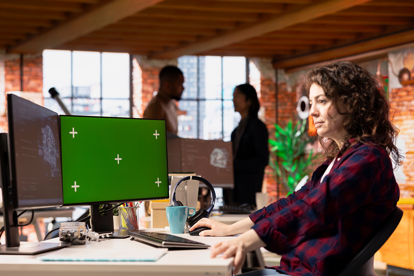 Γυναίκα στο γραφείο.