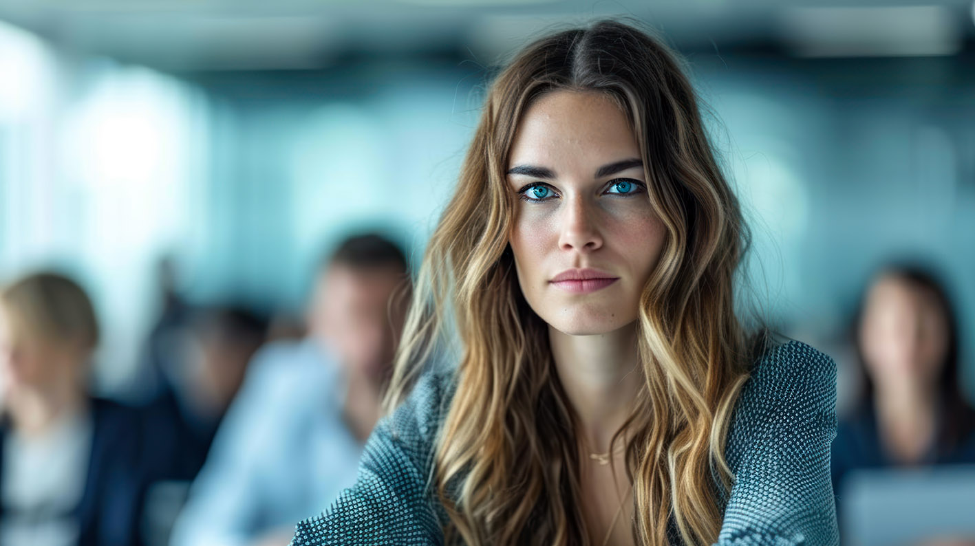 Γυναίκα σοβαρή και με αυτοπεποίθηση