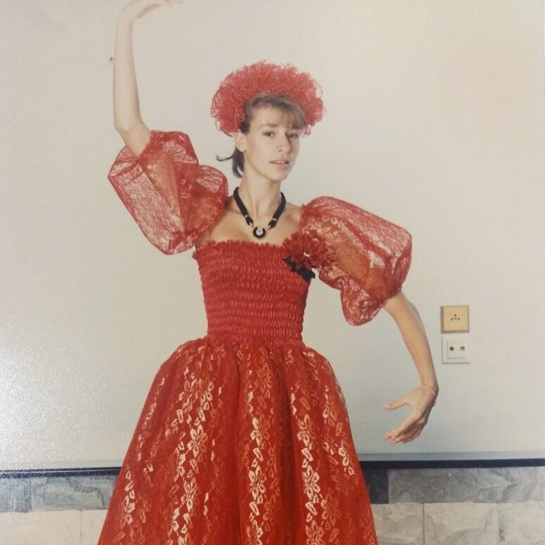 Η Ζέτα Δούκα με στολή μασκέ στα 14 χρόνια της.