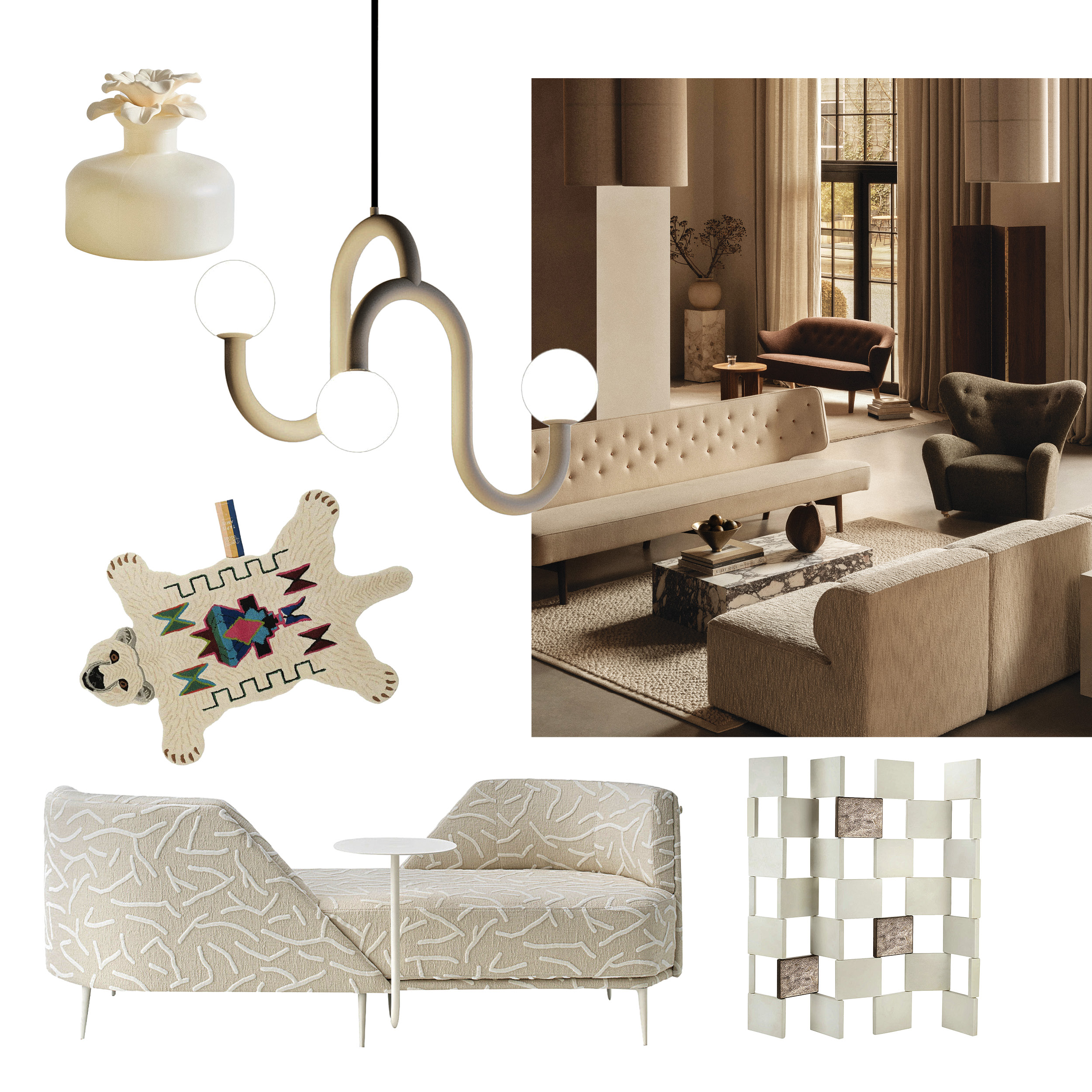 Τα λευκά έπιπλα θα μας βοηθήσουν να επιτύχουμε το στιλ cloud dancer