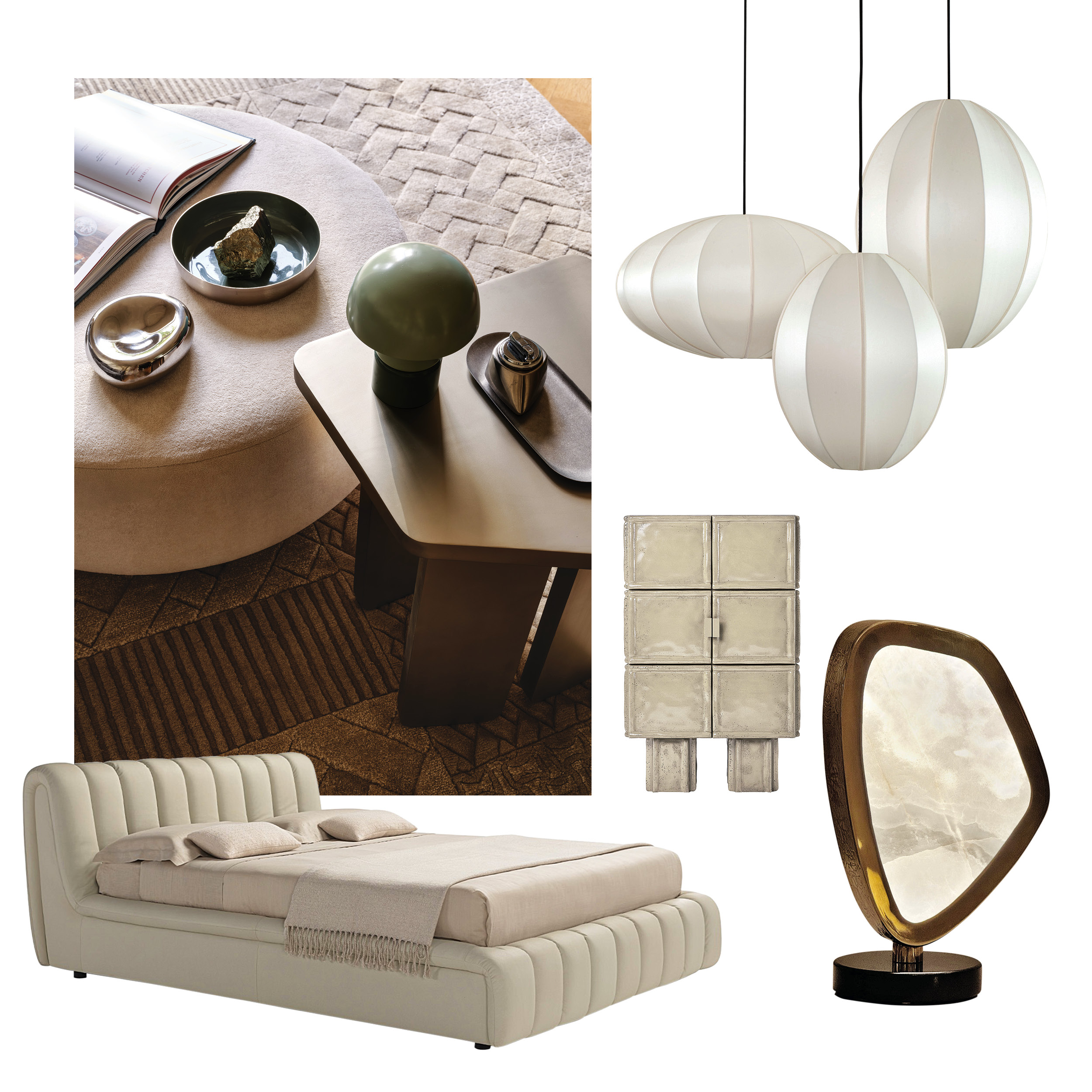 Τα λευκά έπιπλα και τα φωτιστικά θα μας βοηθήσουν να επιτύχουμε το στιλ cloud dancer.