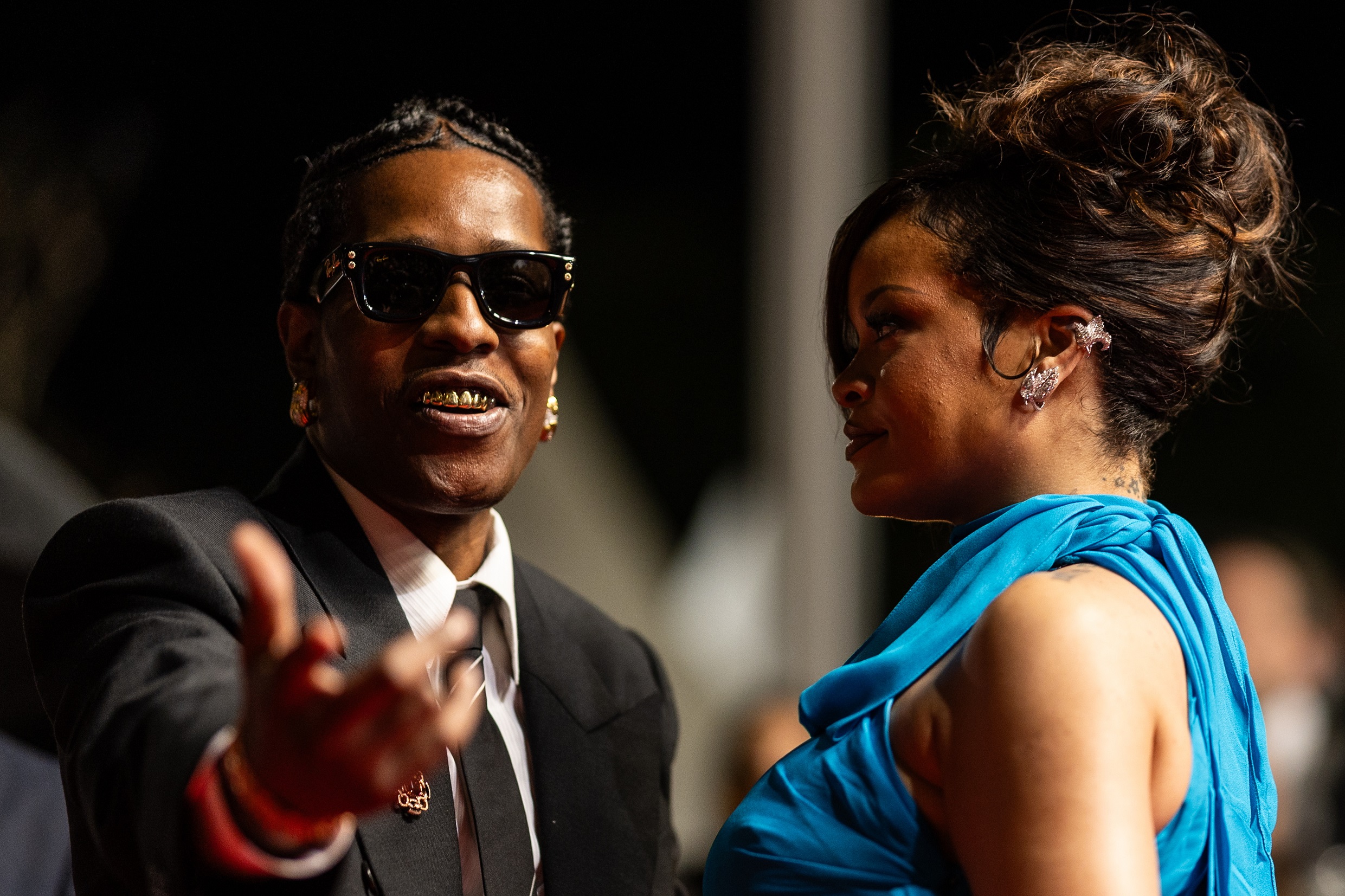 Η Rihanna και ο A$AP Rocky μετά την πρεμιέρα του "Highest 2 Lowest" στο πλαίσιο του 78ου Φεστιβάλ Καννών, 19 Μαΐου 2025