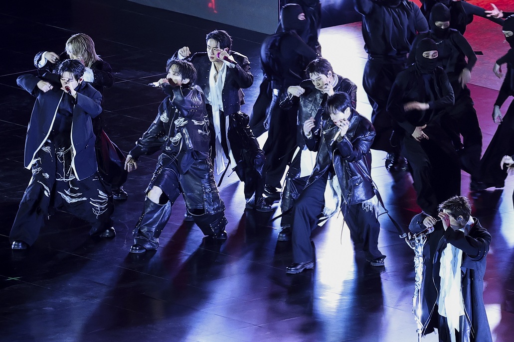 Oι BTS εμφανίζονται στη συναυλία "BTS THE COMEBACK LIVE | ARIRANG" στην Πλατεία Gwanghwamun στην κεντρική Σεούλ, 21 Mαρτίου 2026