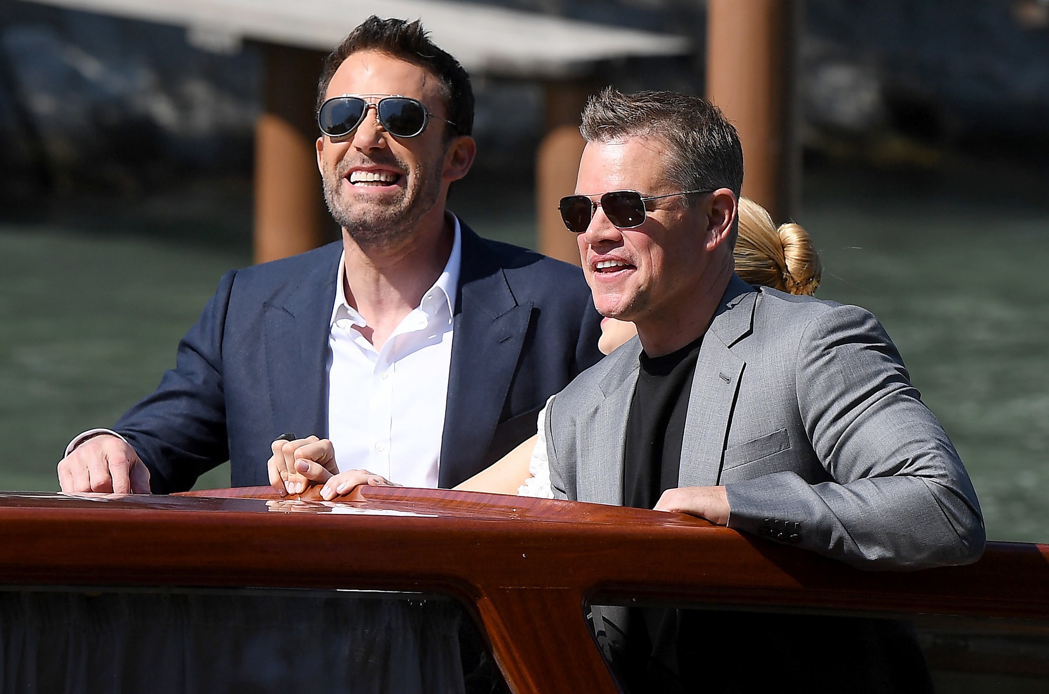 O Matt Damon και ο Ben Affleck φθάνουν στο Λίντο για το 78ο Φεστιβάλ Βενετίας, 10 Σεπτεμβρίου 2021