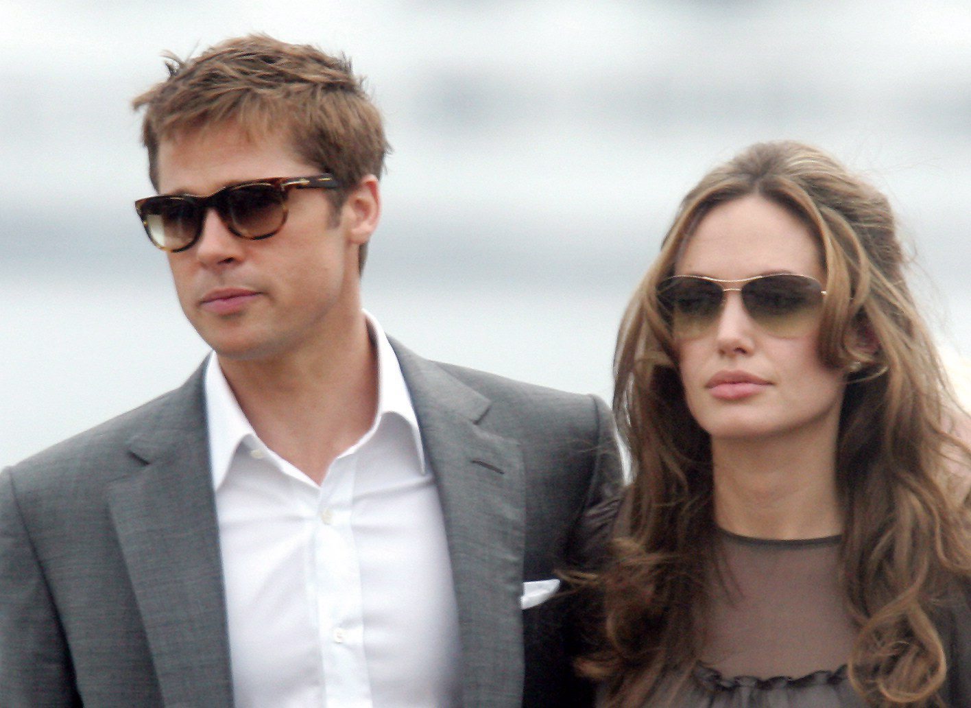 Η Angelina Jolie και ο Brad Pitt στο photocall για την ταινία του Βρετανού σκηνοθέτη Michael Winterbottom, "A Mighty Heart" που προβλήθηκε εκτός διαγωνισμού στο 60ό Φεστιβάλ Καννών, 21 Μαΐου 2007