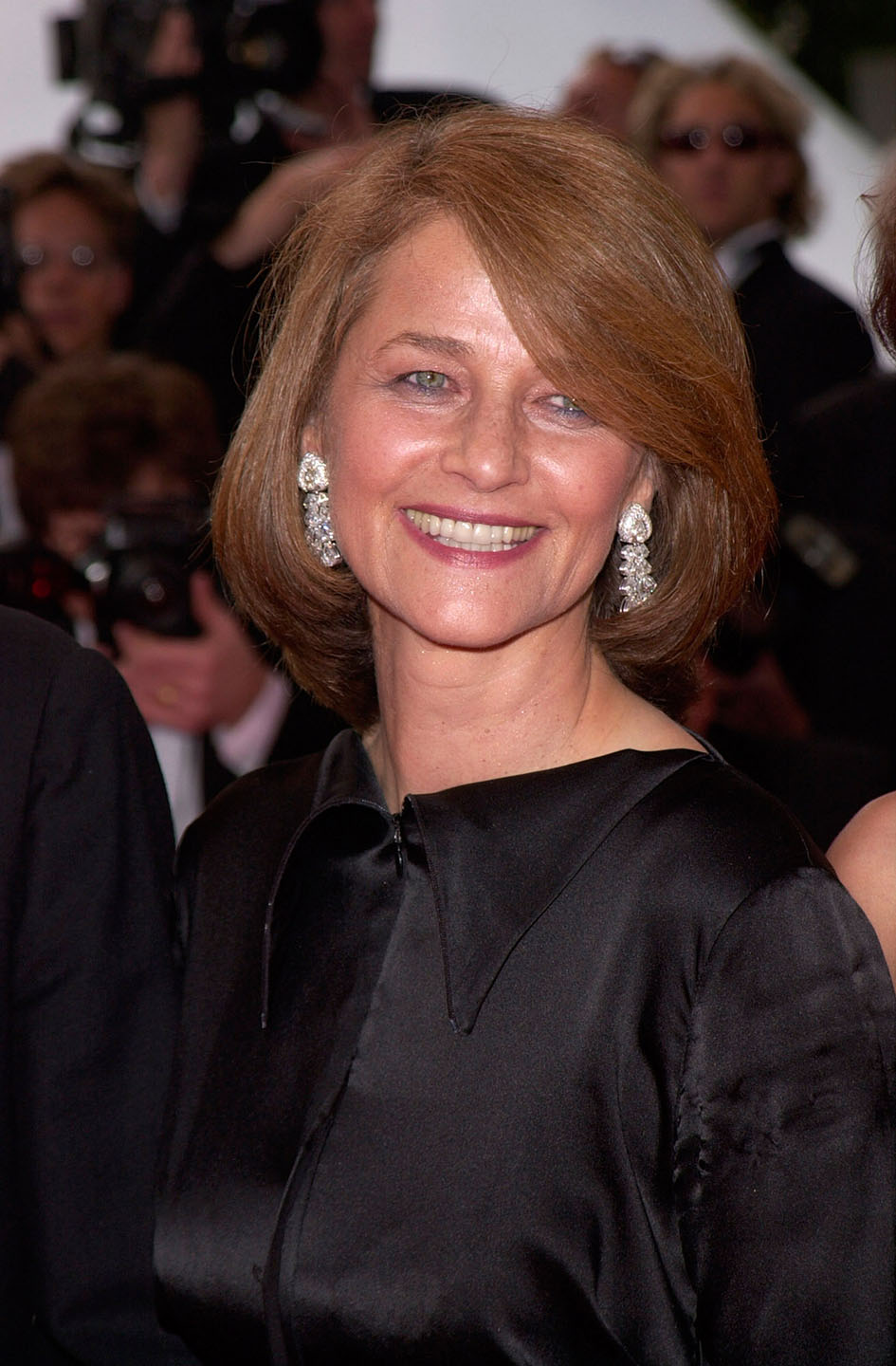 H Charlotte Rampling στο Φεστιβάλ Κινηματογράφου των Καννών το 2001.