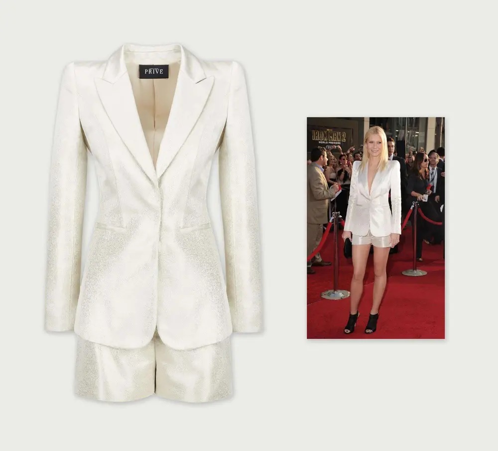 Giorgio Armani Privé. To σύνολο που φόρεσε η Paltrow το 2020 βγαίνει σε δημοπρασία από τον οίκο Junien's Auctions στις 24 και 25 Μαρτίου διαδικτυακά.