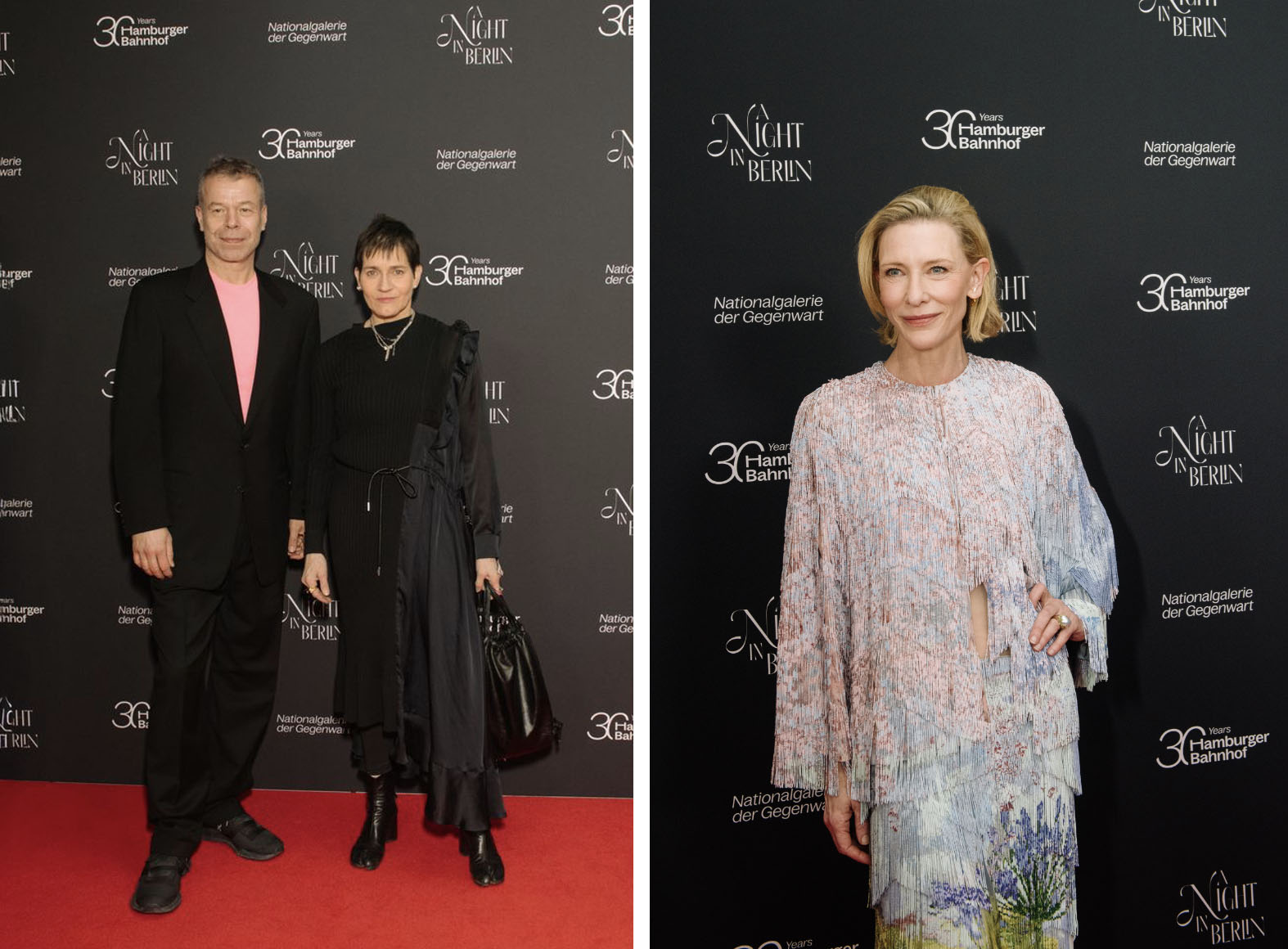 Το Hamburger Bahnhof – Εθνική Πινακοθήκη Σύγχρονης Τέχνης παρουσιάζει τέσσερα νέα βραβεία στο γκαλά παροχών «Μια νύχτα στο Βερολίνο»: Αριστερά: Wolfgang Tillmans και Alexandra Bircken. Δεξιά: Cate Blanchett