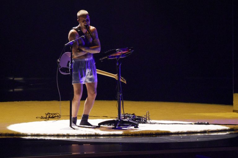 O Justin Bieber στη σκηνή των 68ων Grammy στην Crypto.com Arena του Λος Άντζελες,1 Φεβρουαρίου 2026