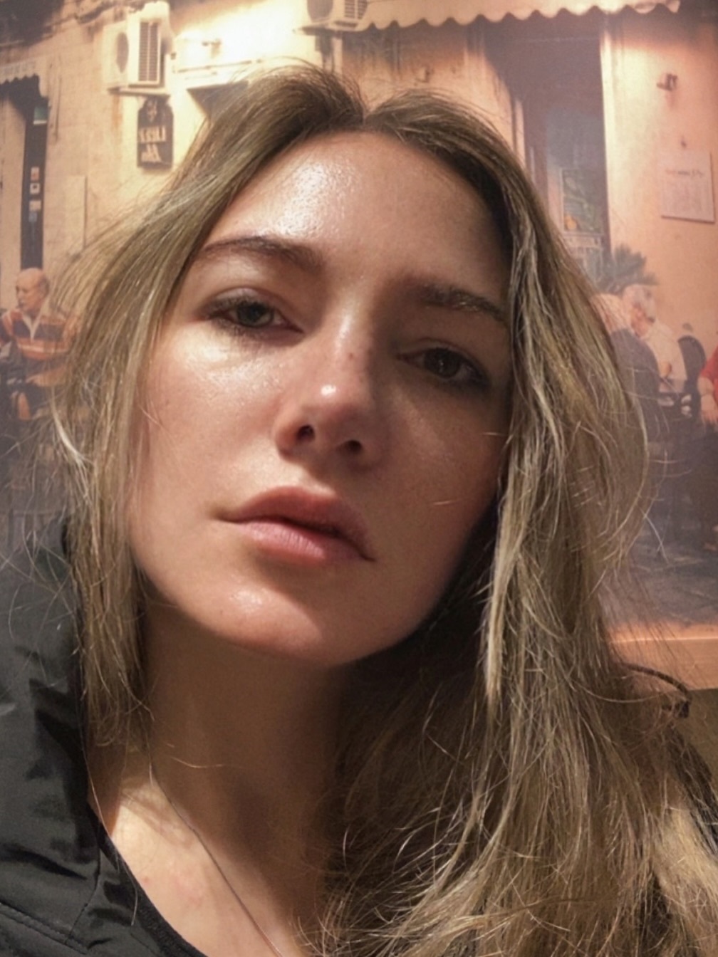 Η Άννα Ρεζάν στα γυρίσματα της ταινίας An Irish American Horror