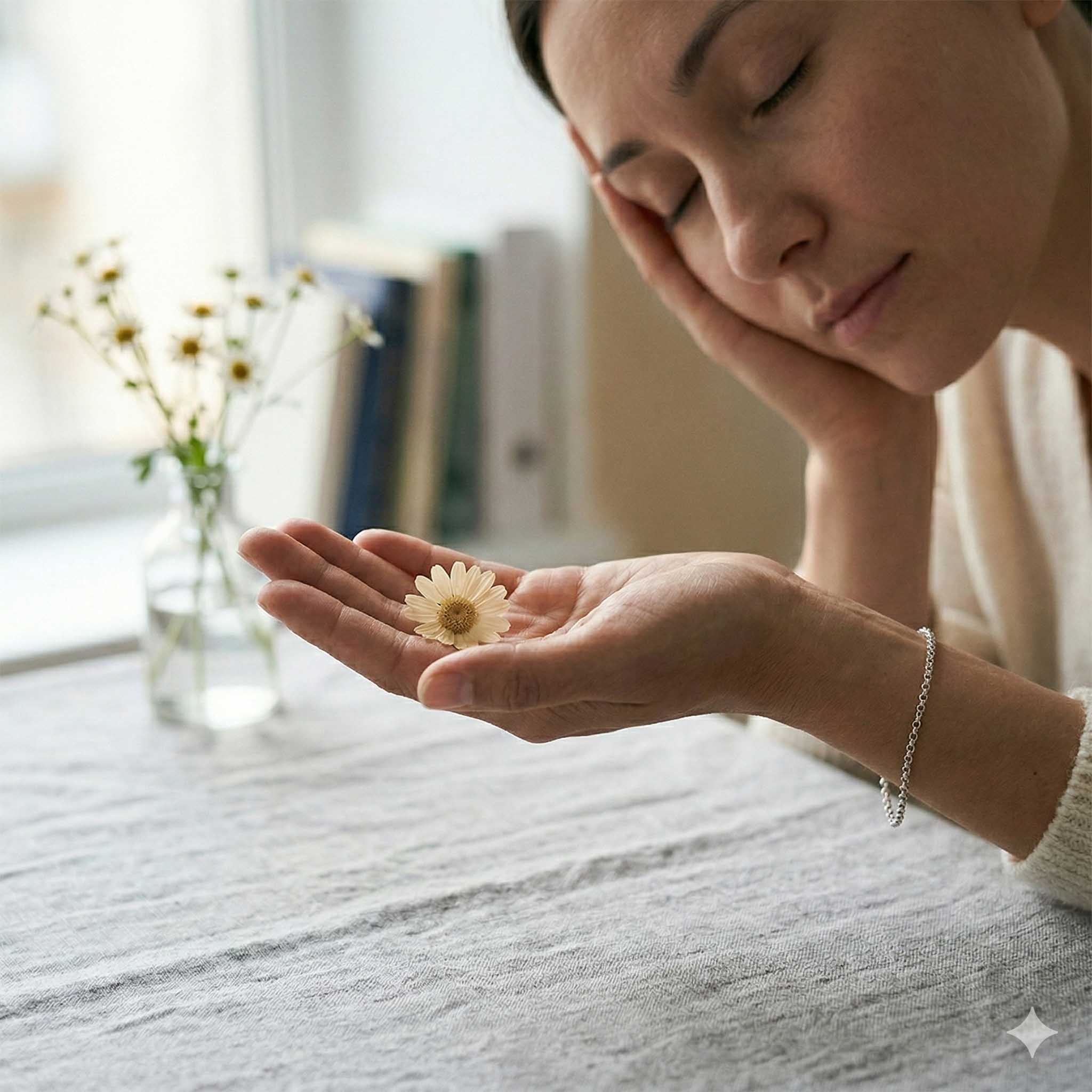 Γυναίκα κρατά στο χέρι της ένα λουλούδι - για το κόνσεπτ του ιού HPV - Με αφορμή την παγκόσμια ημέρα κατά του HPV στις 4 Μαρτίου, αναφερόμαστε για τις προφυλάξεις και το εμβόλιο