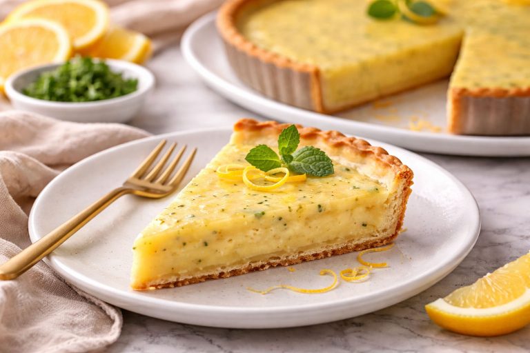 Τάρτα λεμόνι με κρέμα λεμονιού