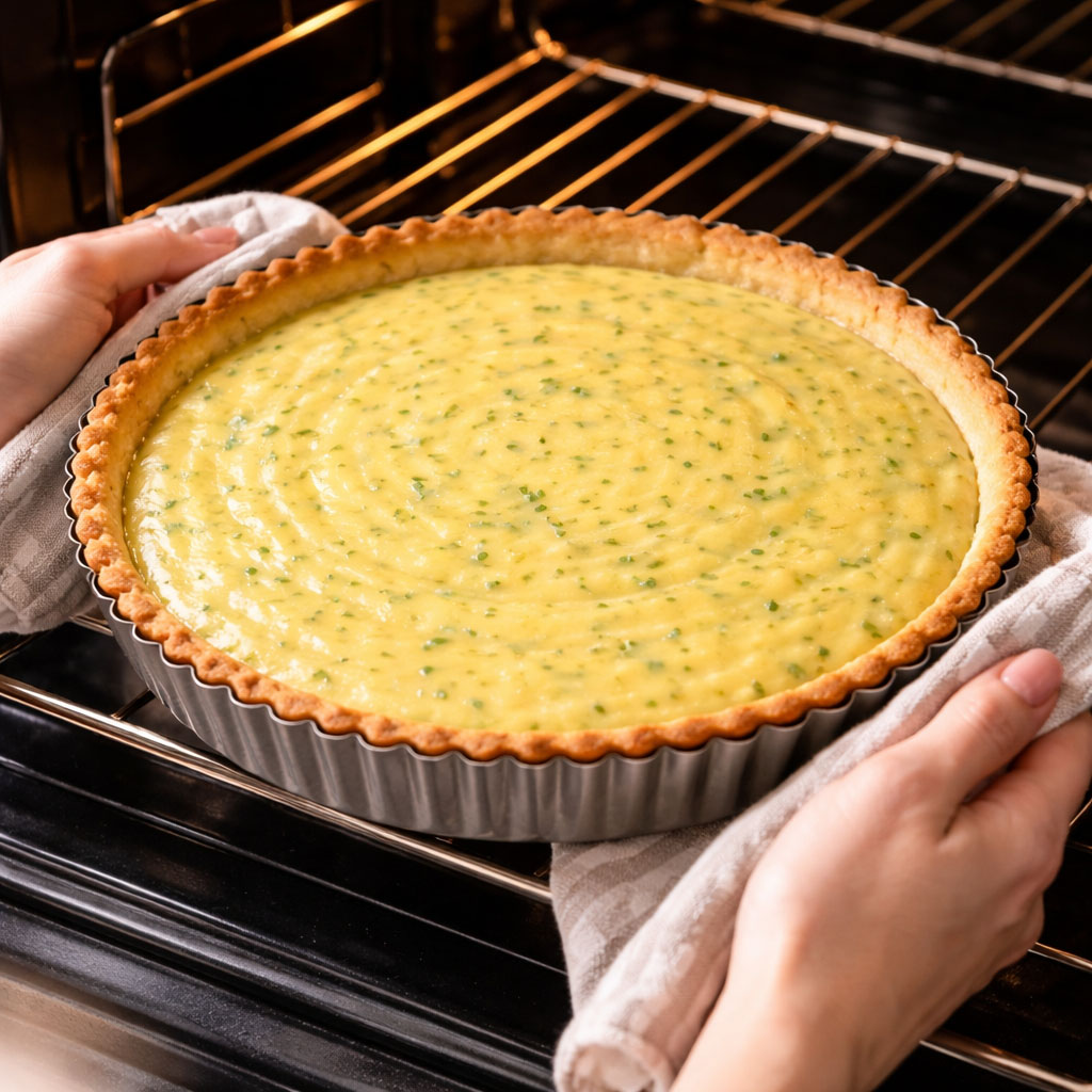 Τάρτα λεμόνι με κρέμα λεμονιού