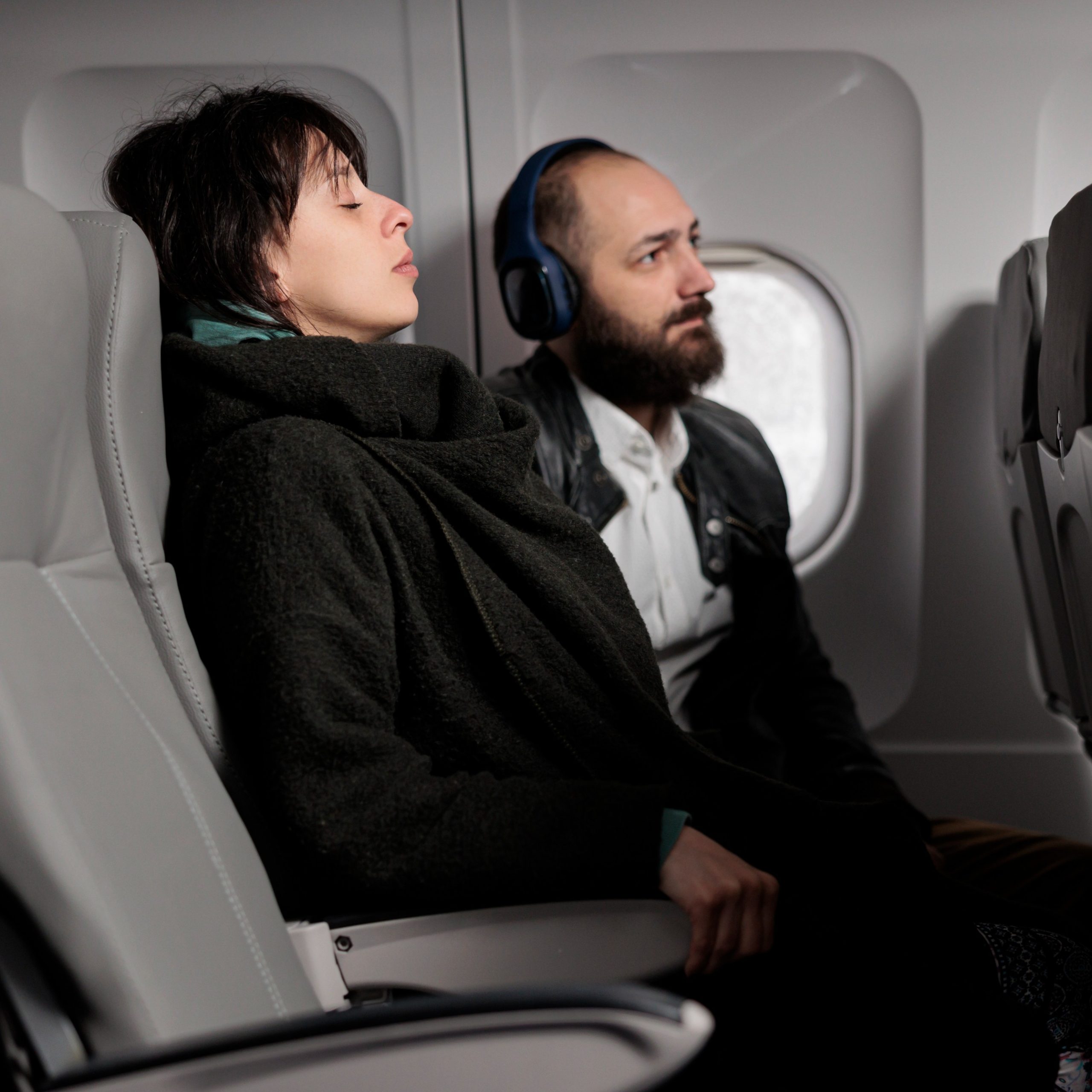 Επιβάτες σε αεροπλάνο