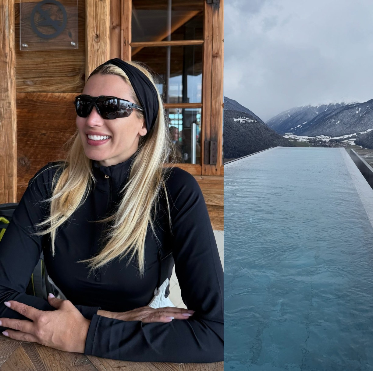 Η Κωνσταντίνα Σπυροπούλου σε γνωστό ξενοδοχείο στους Δολομίτες