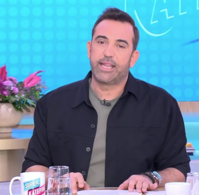 Ο Στέφανος Κωνσταντινίδης στην εκπομπή Super Κατερίνα