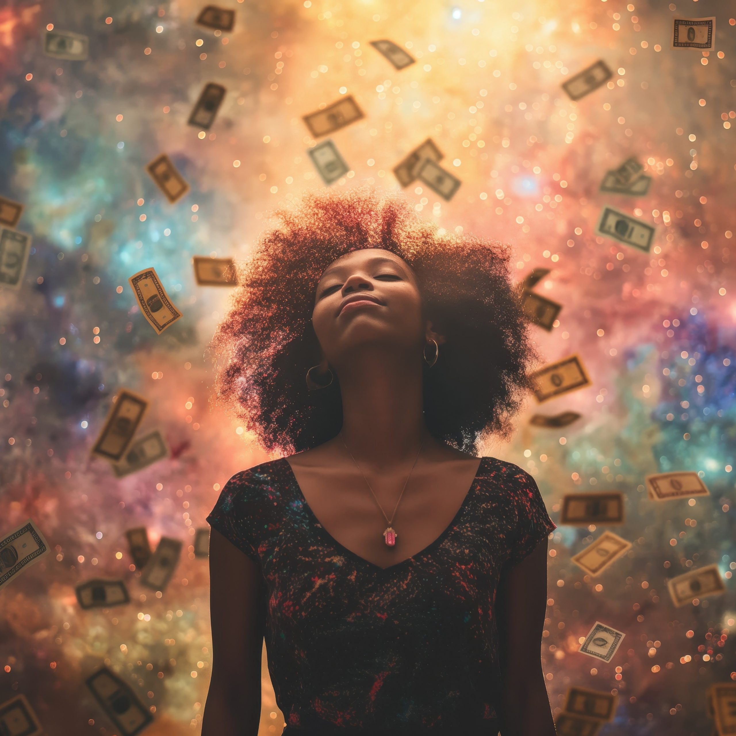 Γυναίκα ονειρεύεται χρήματα