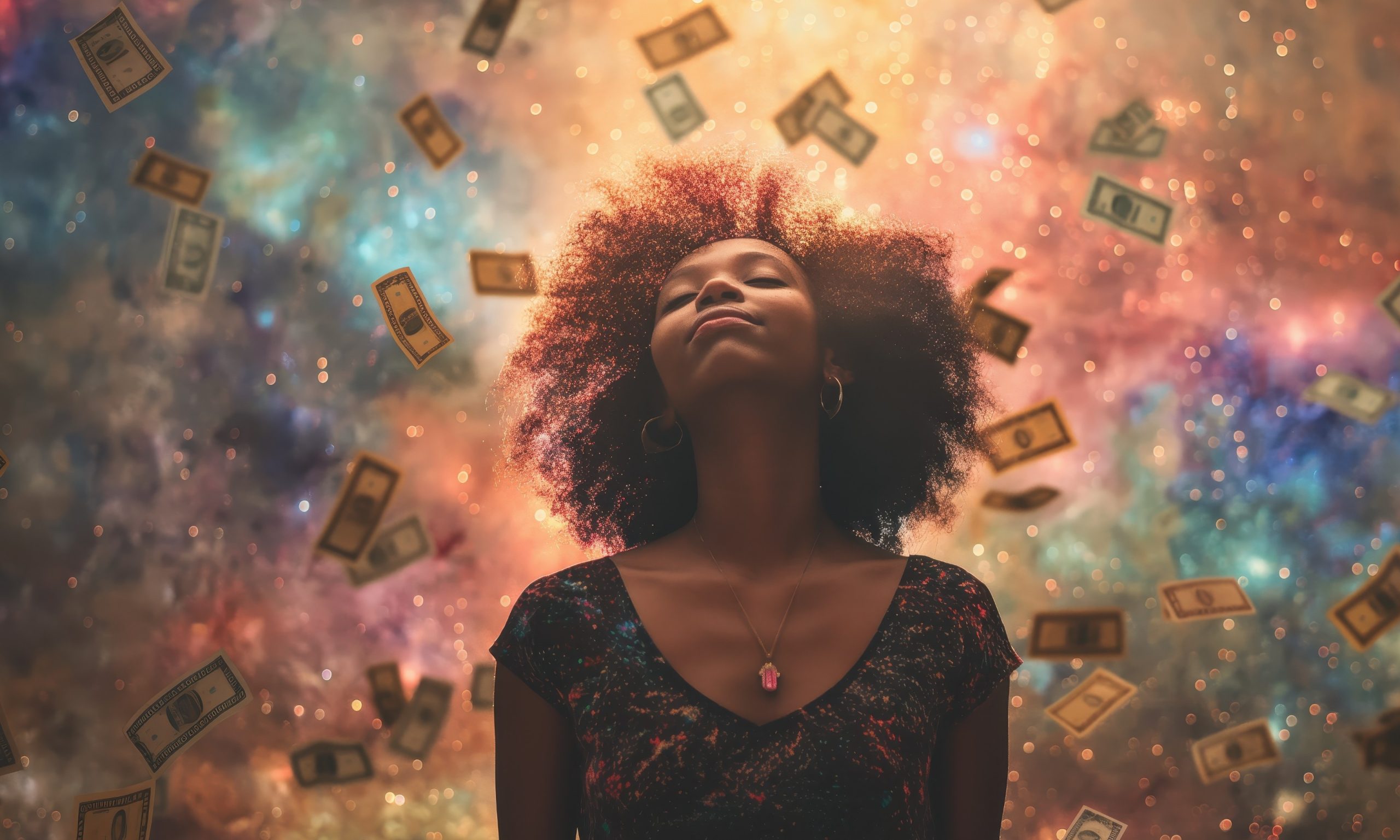 Γυναίκα ονειρεύεται χρήματα